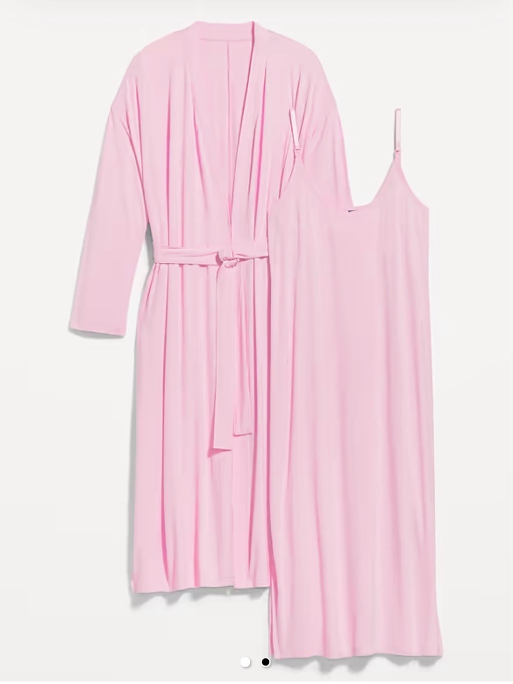 Old Navy Pink Maternity Robe and Nursing Nightgown Set